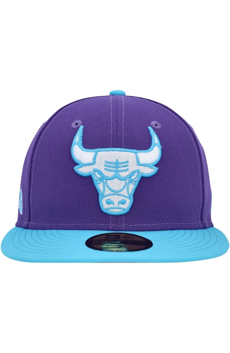 New Era Men's New Era Purple Chicago Bulls Vice 59FIFTY Fitted Hat, Alternate, color, 