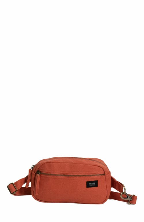 Terra Thread Organic Cotton Sling Belt Bag in Burnt Orange at Nordstrom