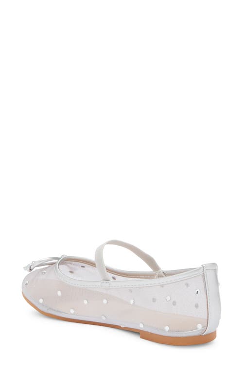 Top Guy Shoes Rosario Rhinestone Mesh Mary Jane Flat