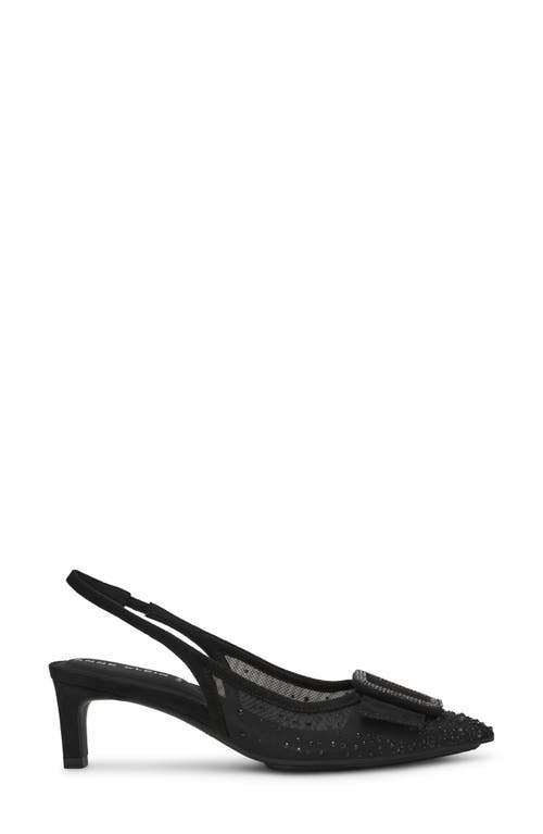 Anne Klein Ilanna Slingback Pointed Toe Pump In Animal Print