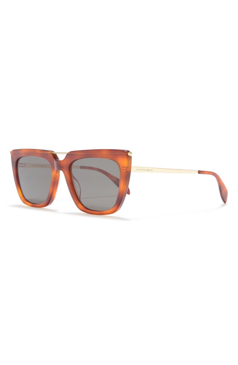McQueen Alexander McQueen 54mm Square Sunglasses, Alternate, color,