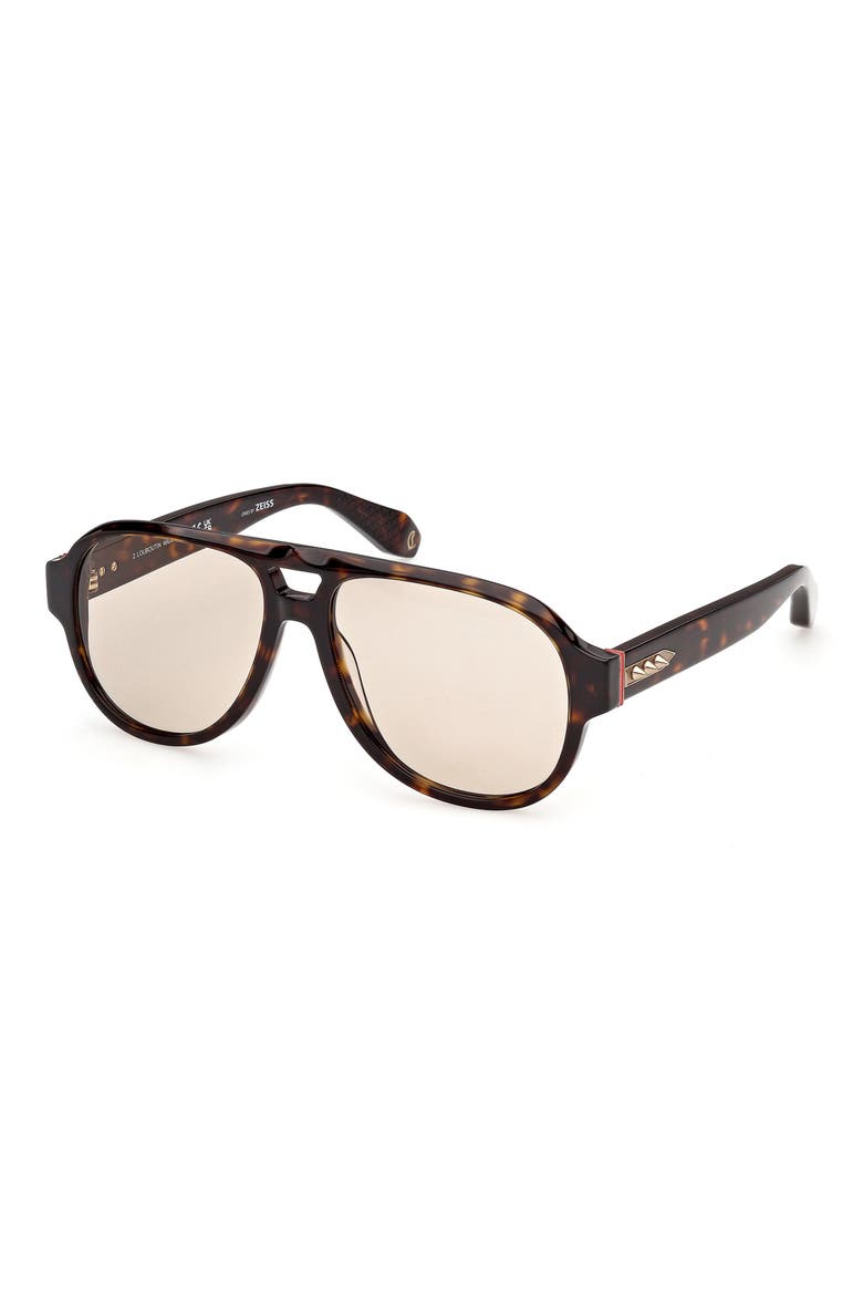 58mm Pilot Sunglasses, Alternate, color, DARK HAVANA / SAND