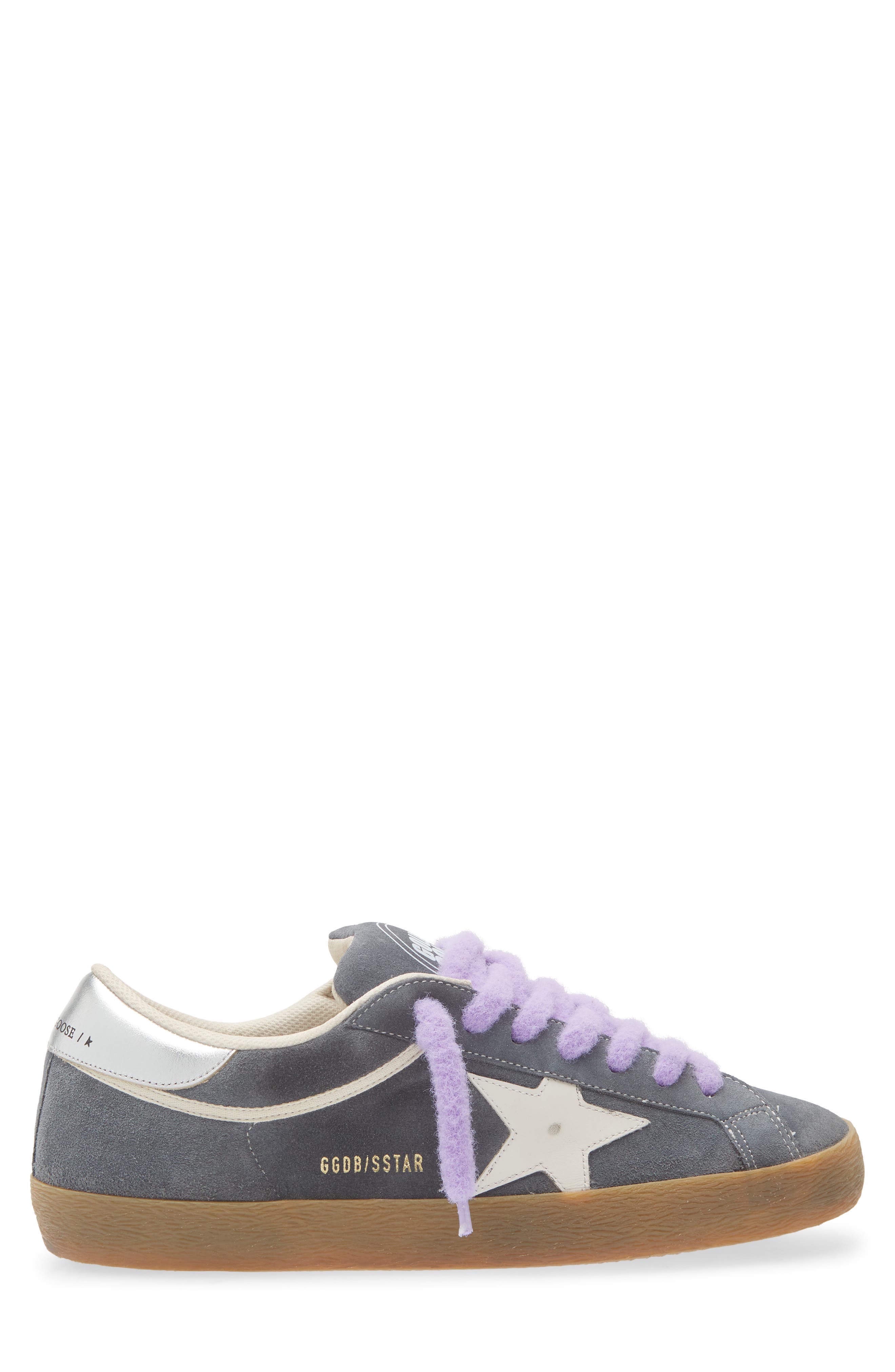 Golden Goose Super-Star Sneaker, Alternate, color, Stone Blue/Milk/Silver
