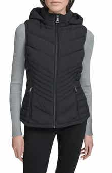 Calvin Klein Water Resistant Chevron Quilted Puffer Vest
