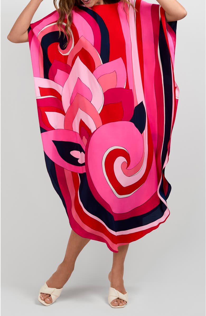 Trina Turk Jalani Maxi Caftan Dress, Alternate, color, Multi