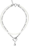 Justine Clenquet Jip Faux Pearl Layered Necklace