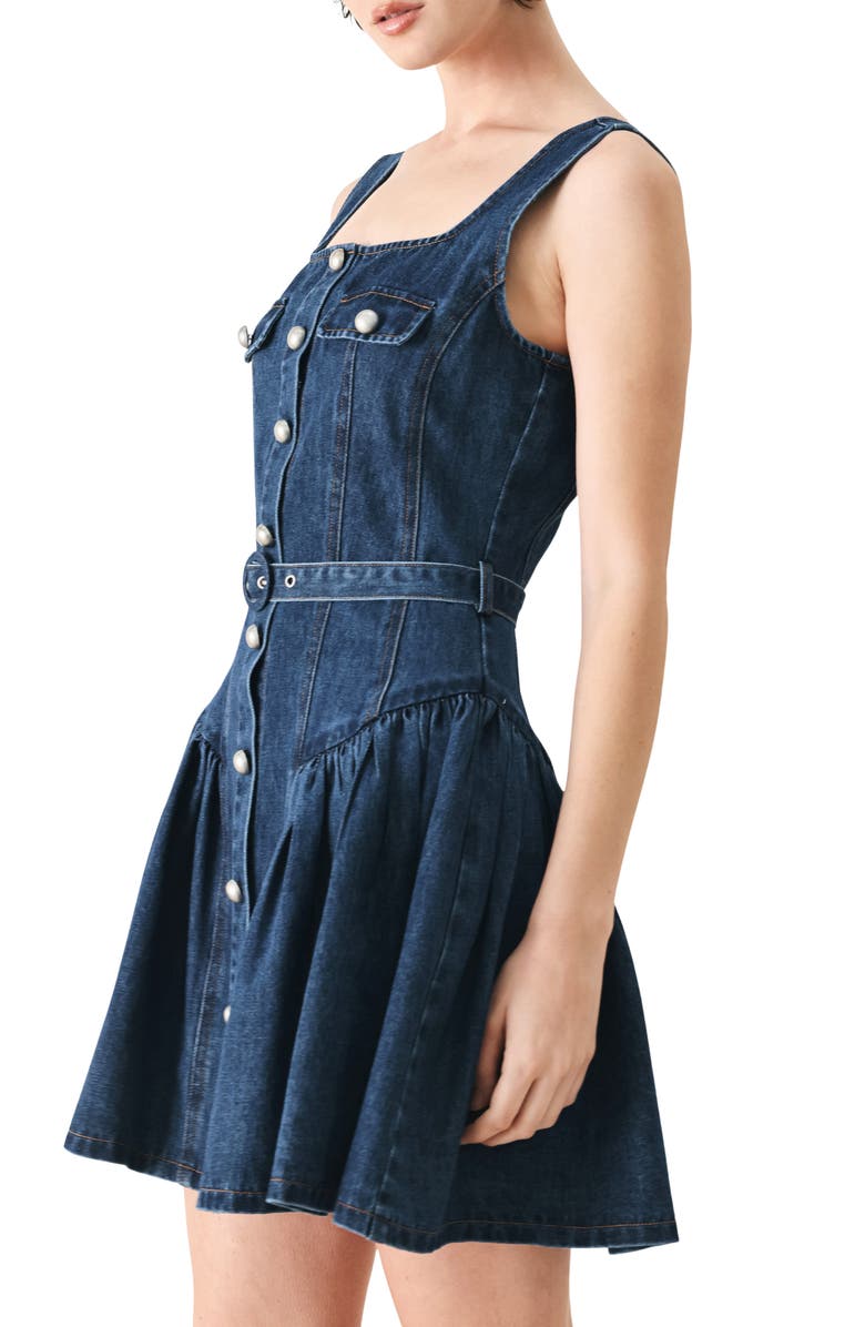 FREEMARKET Denim Minidress, Alternate, color, Indigo