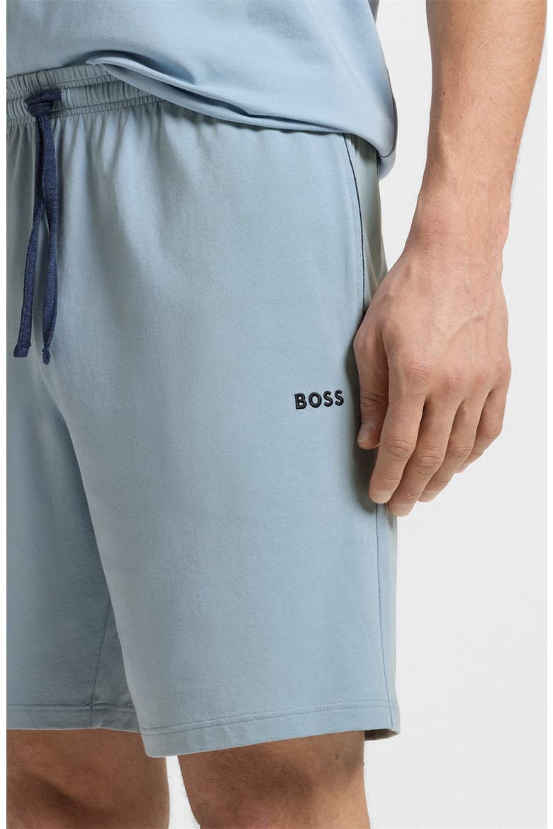 Mix Match Stretch Cotton Pajama Shorts, Alternate, color, OPEN BLUE