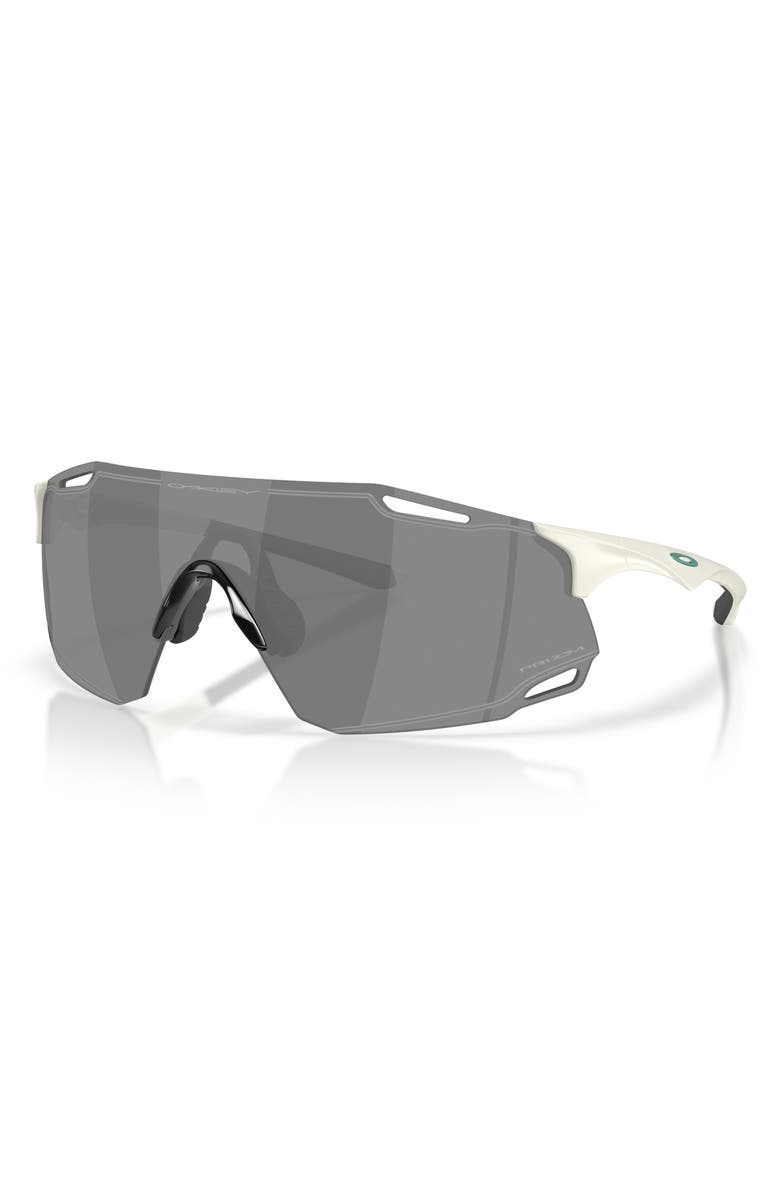 Oakley Cybr Dyno 139mm Rectangle Sunglasses, Alternate, color, Matte Mist / Prizm Black