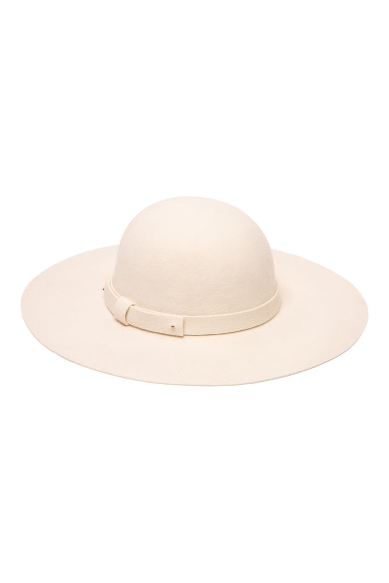 Packable Wool Felt Hat, Main, color, IVORY