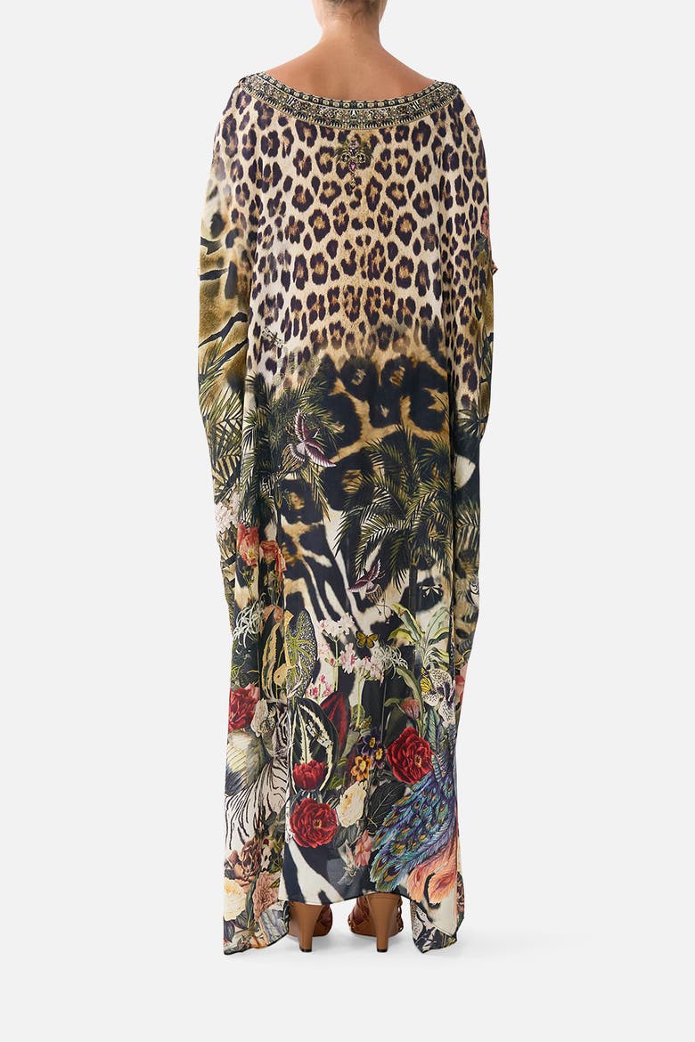 Round Neck Kaftan, Alternate, color, Leotigra Land