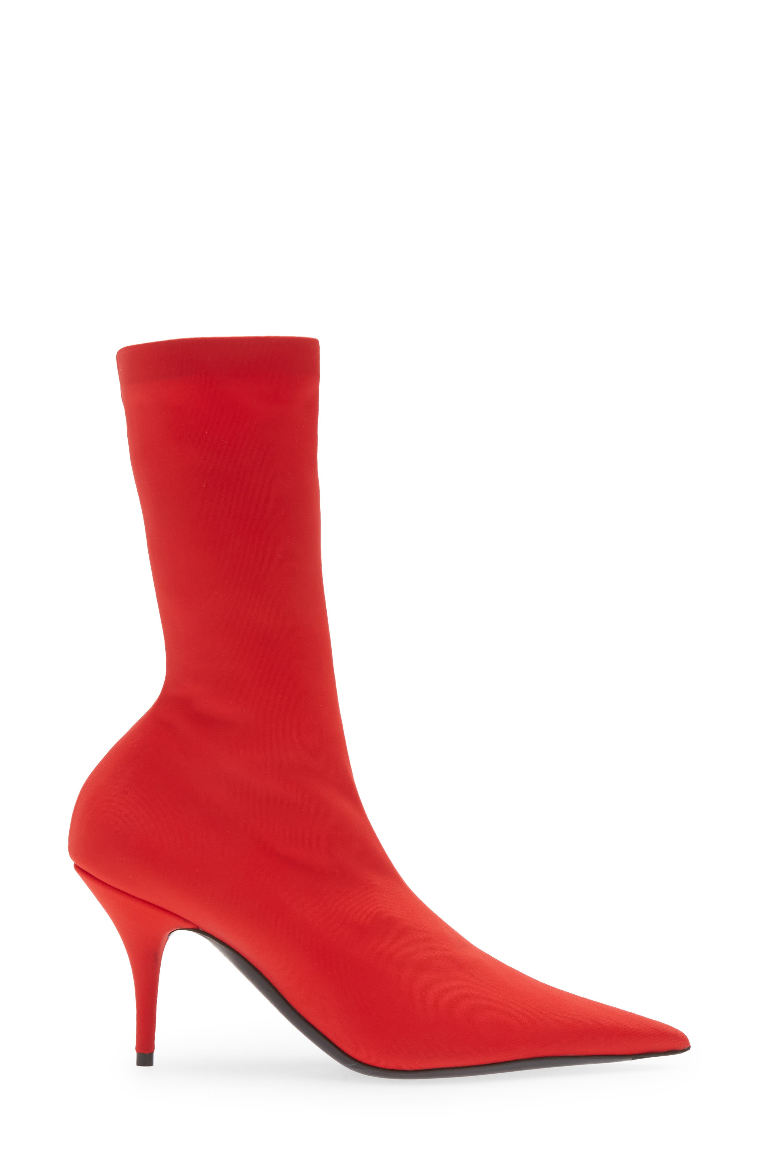 Balenciaga Pointed Toe Sock Boot, Alternate, color, 