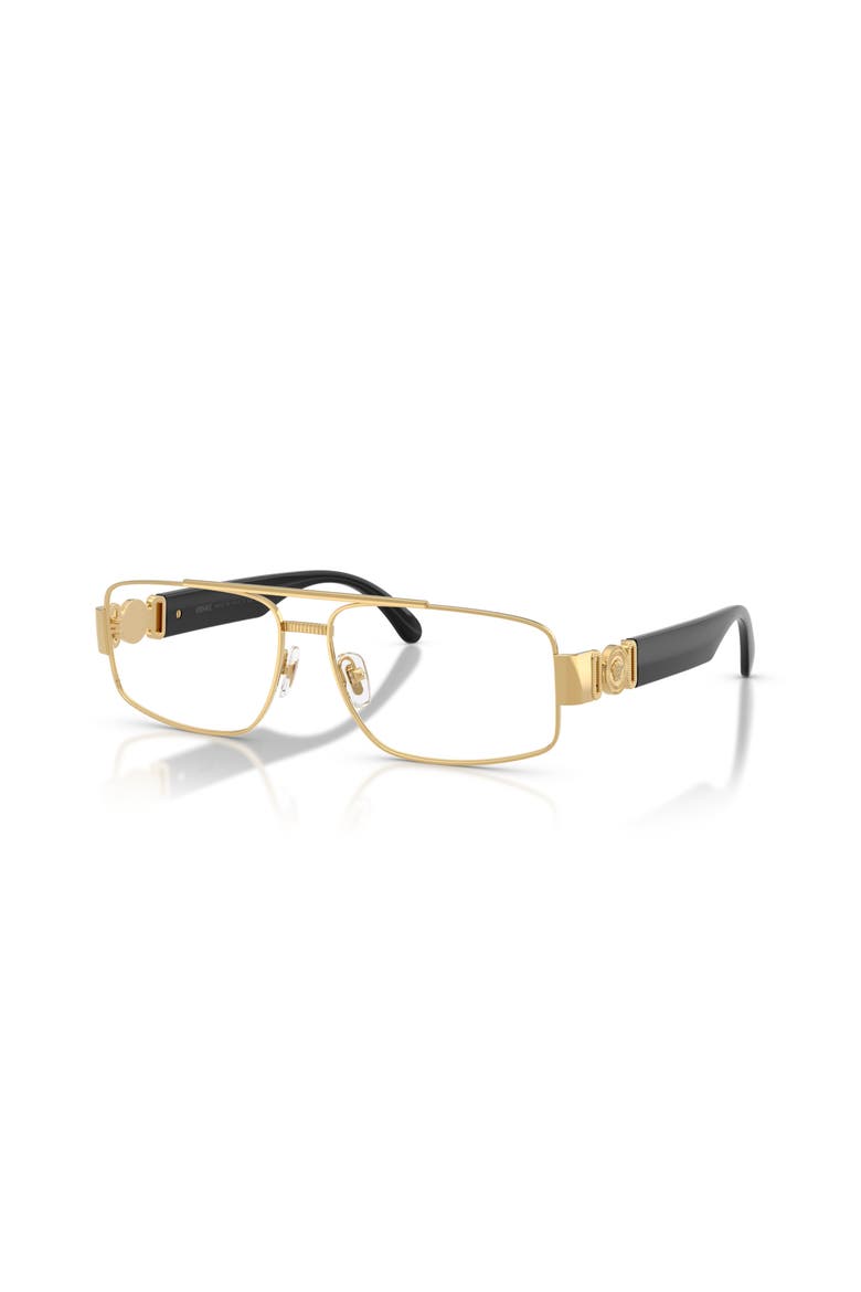 58mm Rectangle optical glasses, Main, color, Gold