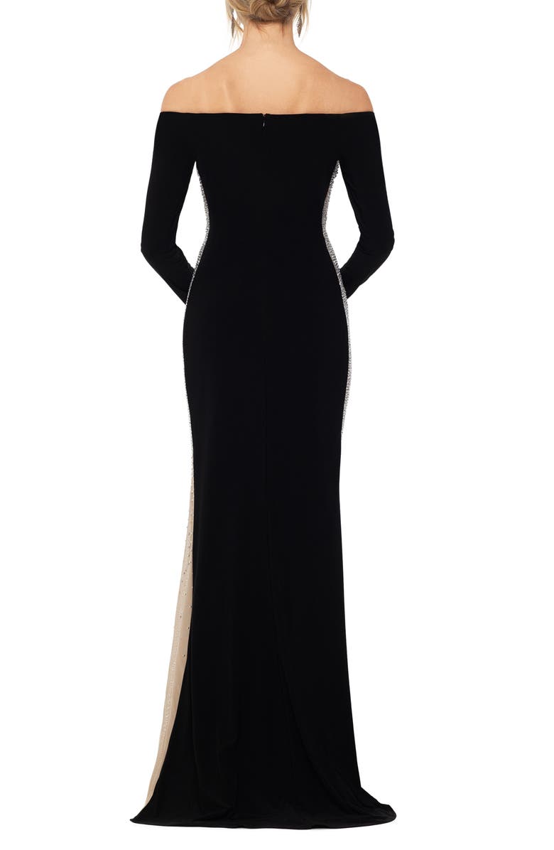 Xscape Evenings Xscape Off the Shoulder Evening Gown, Alternate, color, 