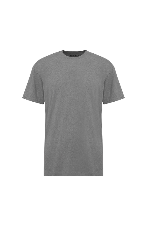 Epic Fits Crew Neck T-shirt In Gray