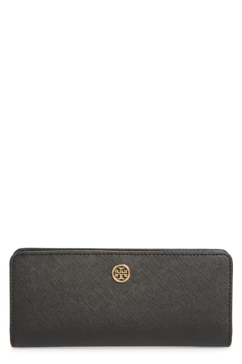 Robinson Slim Leather Wallet, Main, color, BLACK