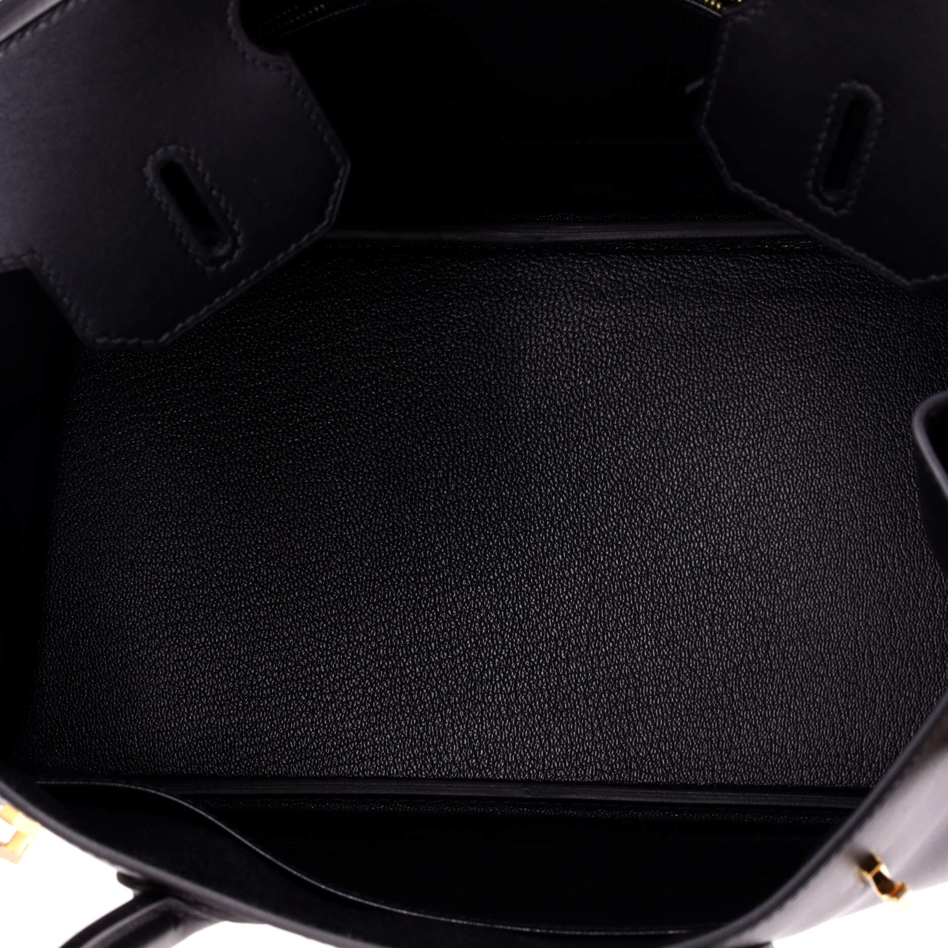 Birkin Handbag Black Box Calf with Gold Hardware 30, Alternate, color, Black