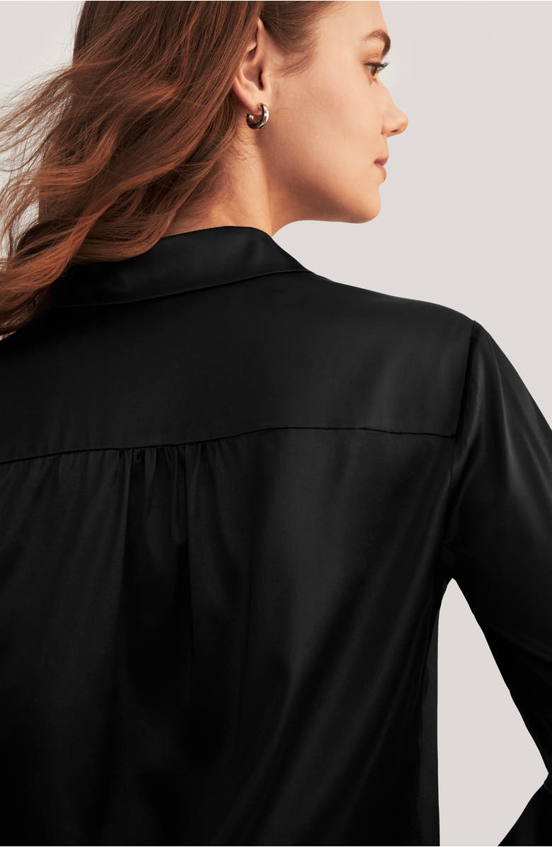 Lilysilk Long Sleeves Collared Silk Blouse, Alternate, color,