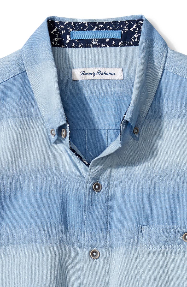 Tommy Bahama Ocean Fade Short Sleeve Button-Down Shirt, Alternate, color,