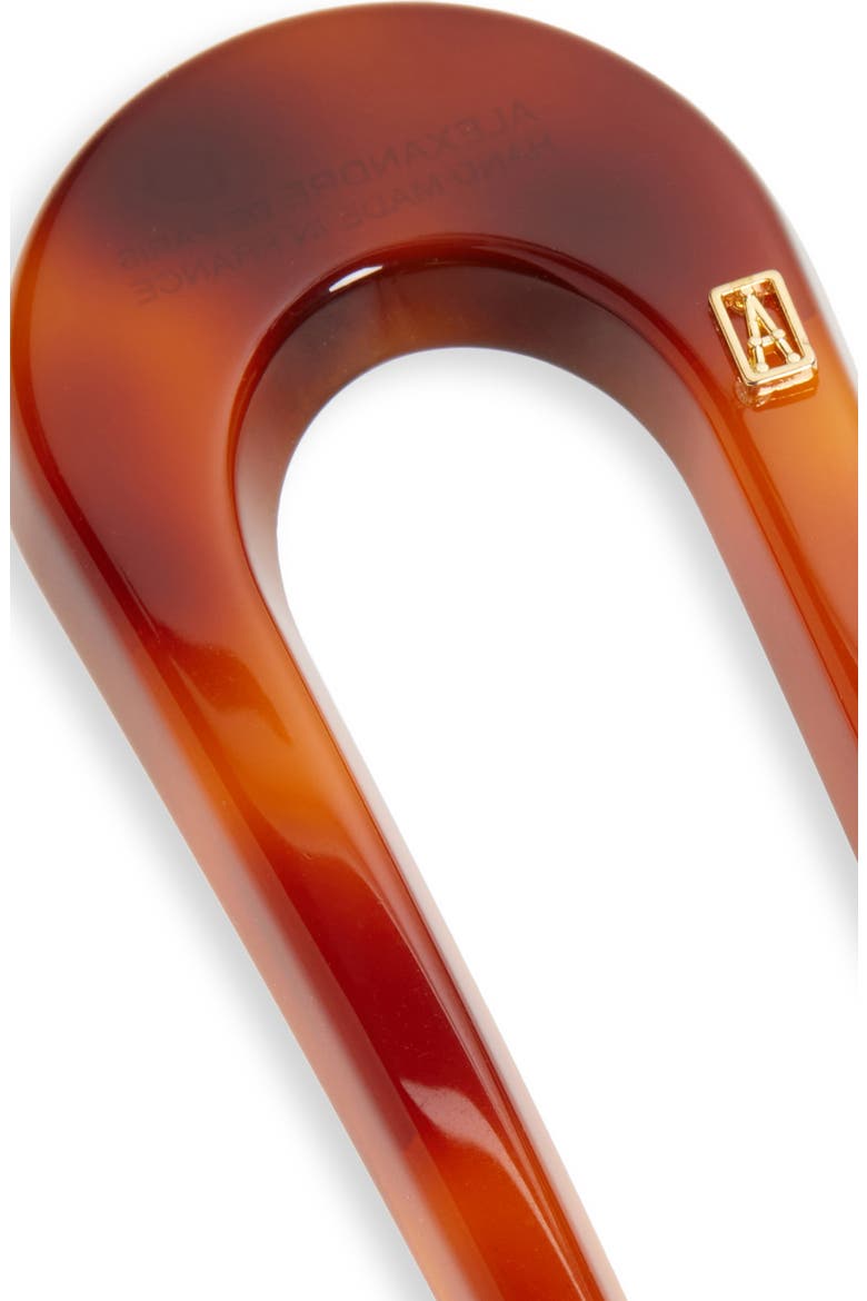 Tortoiseshell Pattern Hair Pin, Alternate, color, TORTOISE