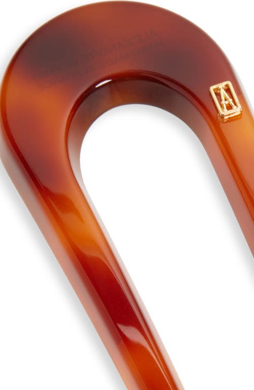 Alexandre De Paris Tortoiseshell Pattern Hair Pin In Brown