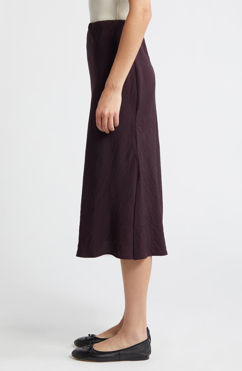 Madewell Crinkled Satin Slip Skirt, Alternate, color,