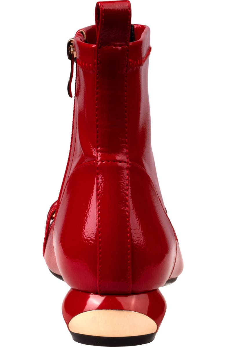 NINETY UNION Milan Chain Bootie, Alternate, color, Red