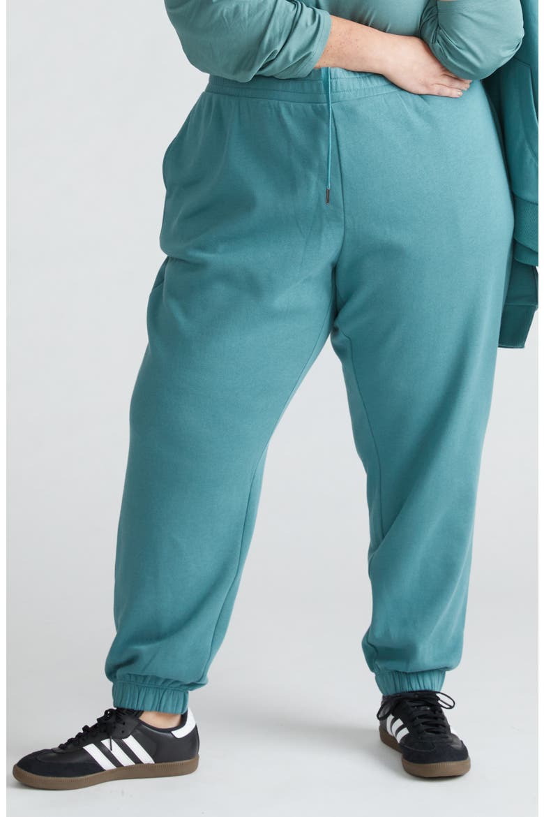 Lyria Fleece Sweatpants, Main, color, TEAL