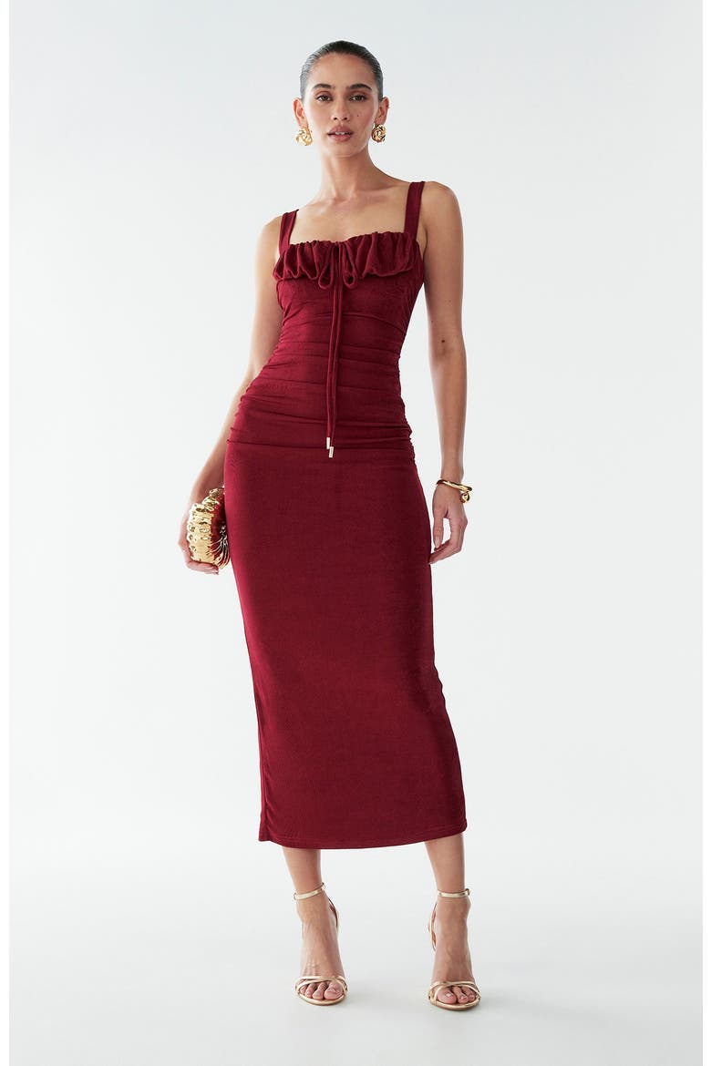 Woods Dress, Alternate, color, Burgundy