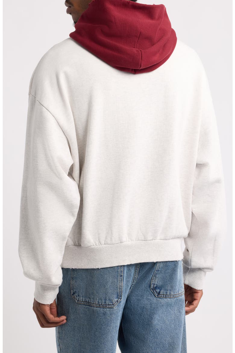 Colorblock Hoodie, Alternate, color, HEATHER GREY