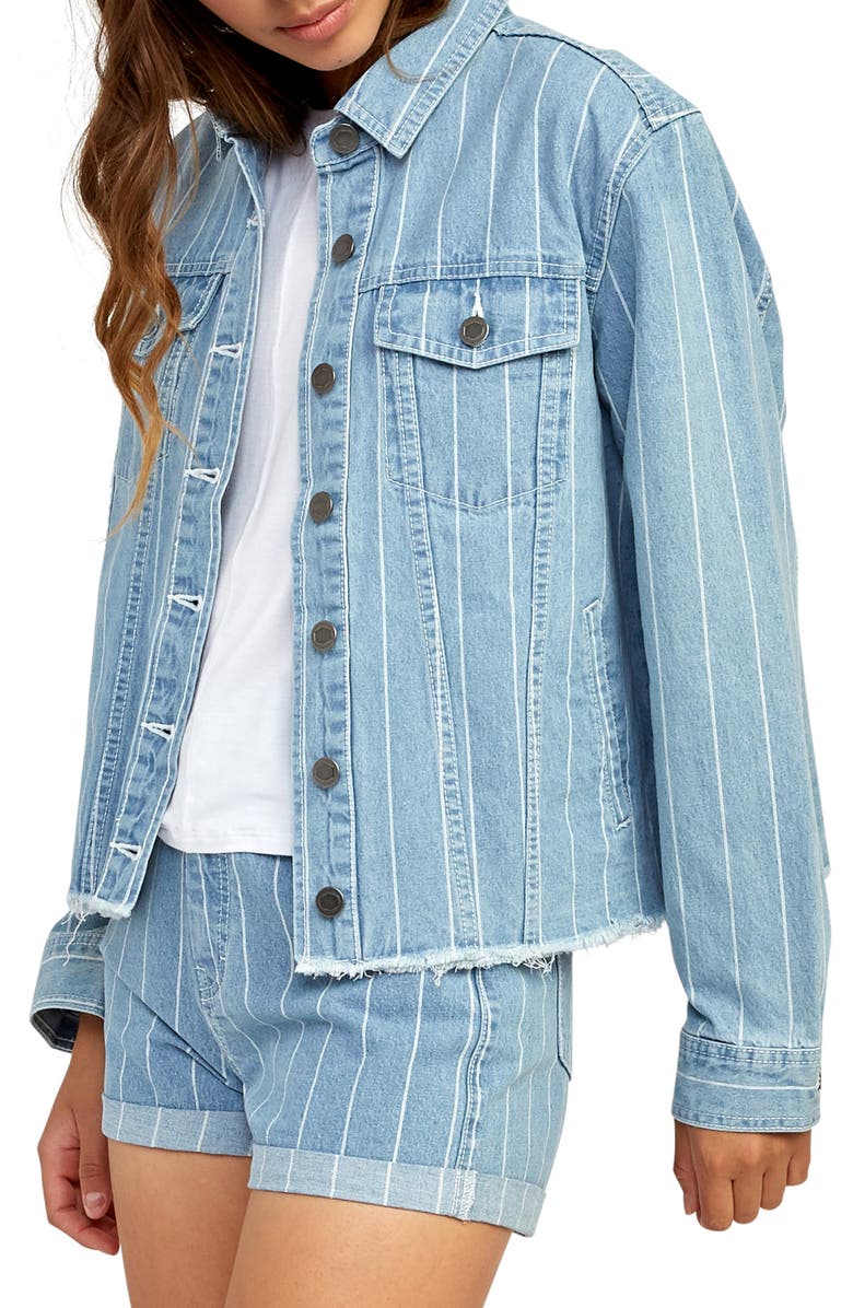 RVCA Pause It Denim Jacket, Alternate, color,