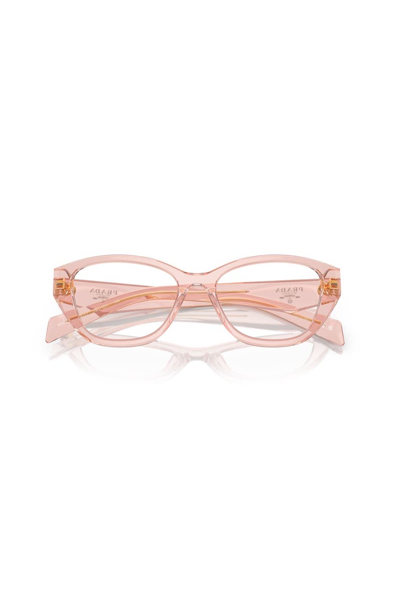 Prada 51mm Irregular optical glasses, Alternate, color, Pink