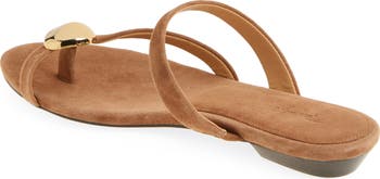 The Mila Hardware Toe Loop Slide Sandal