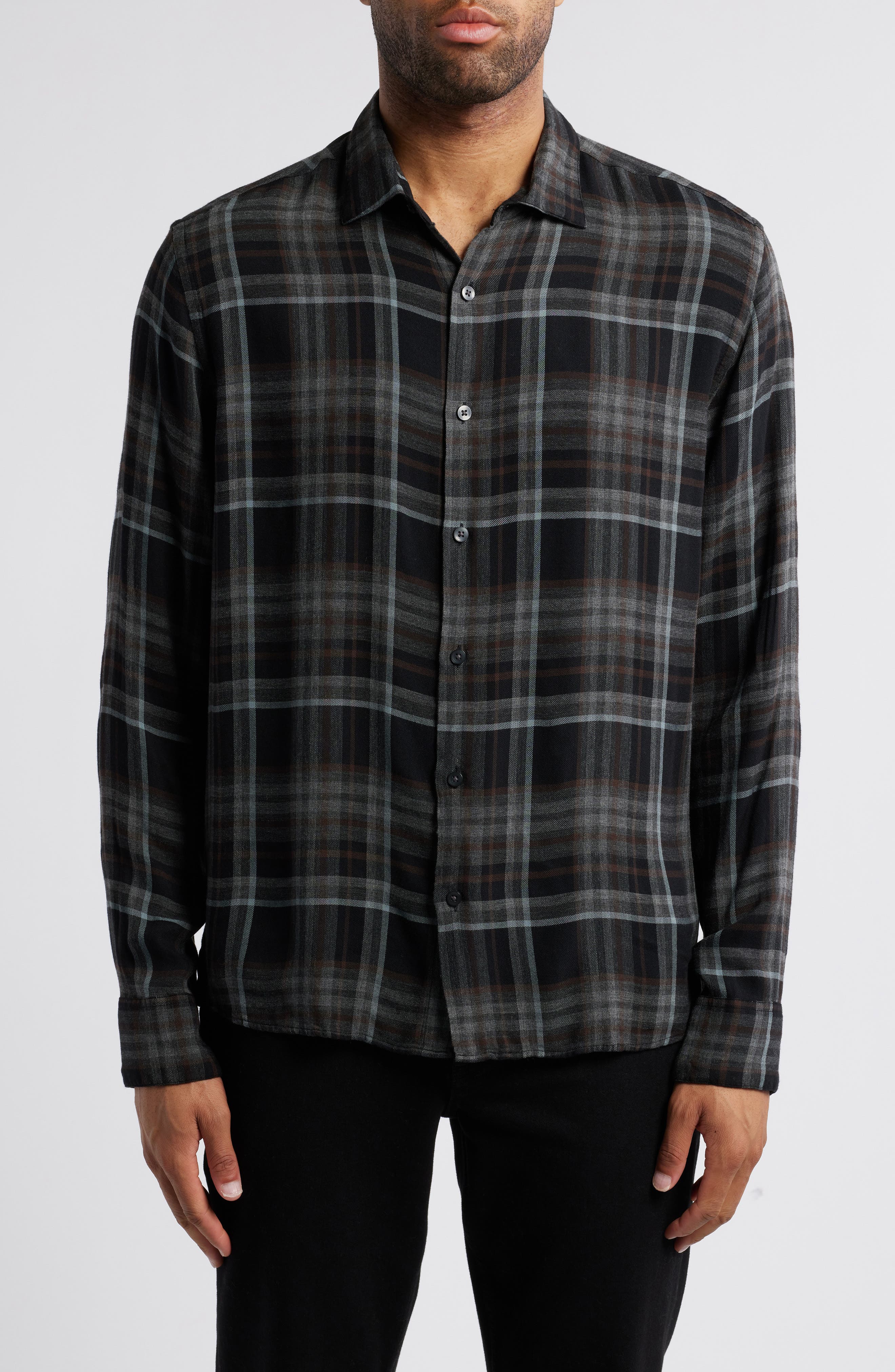 Robert Barakett Sedley Plaid Button-Up Shirt
