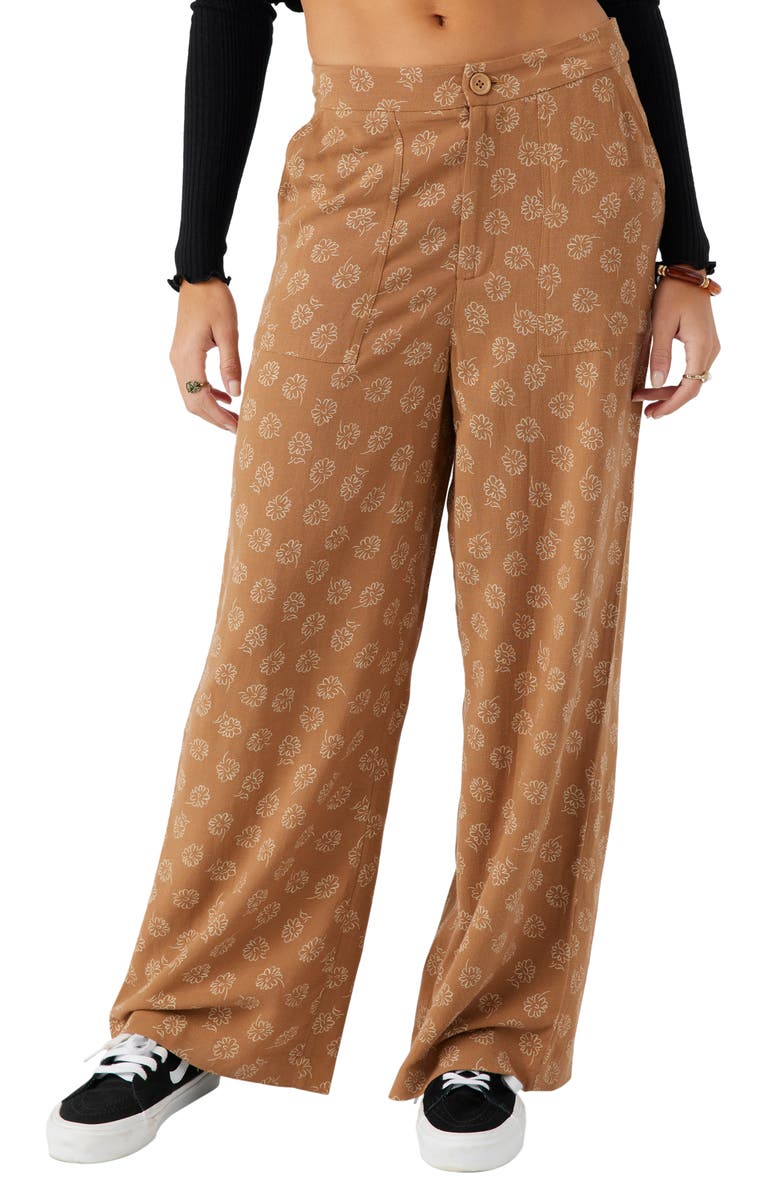 O'Neill Rylan Velley Floral Wide Leg Pants, Main, color,