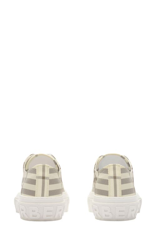 Burberry Jack Check Low Top Sneaker In Nude