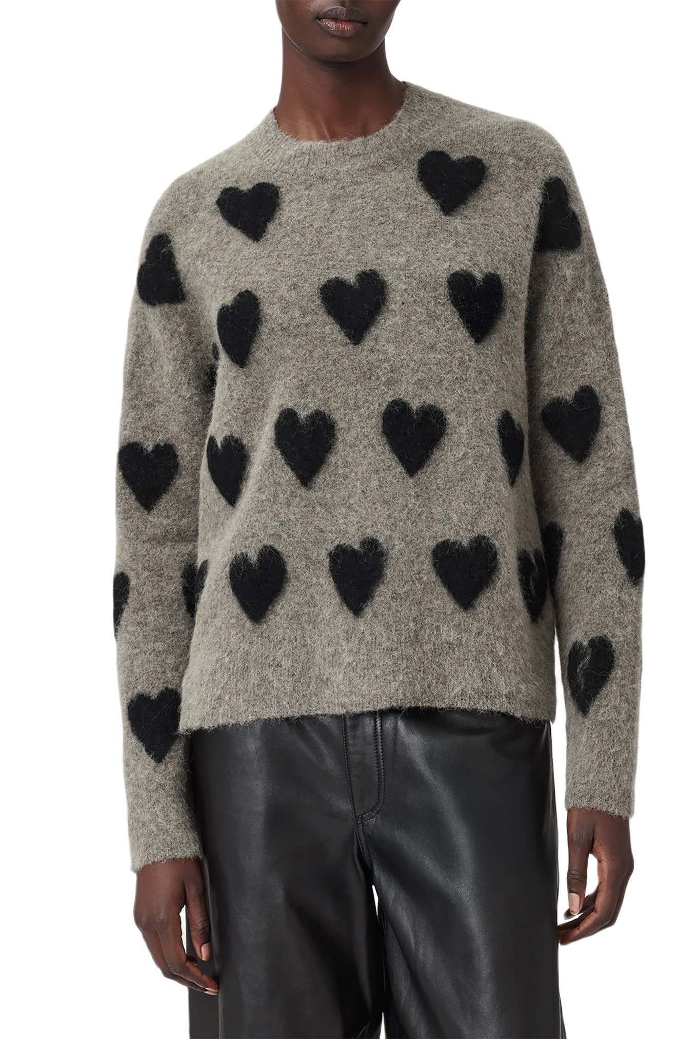 Amora Jacquard Alpaca & Wool Blend Sweater