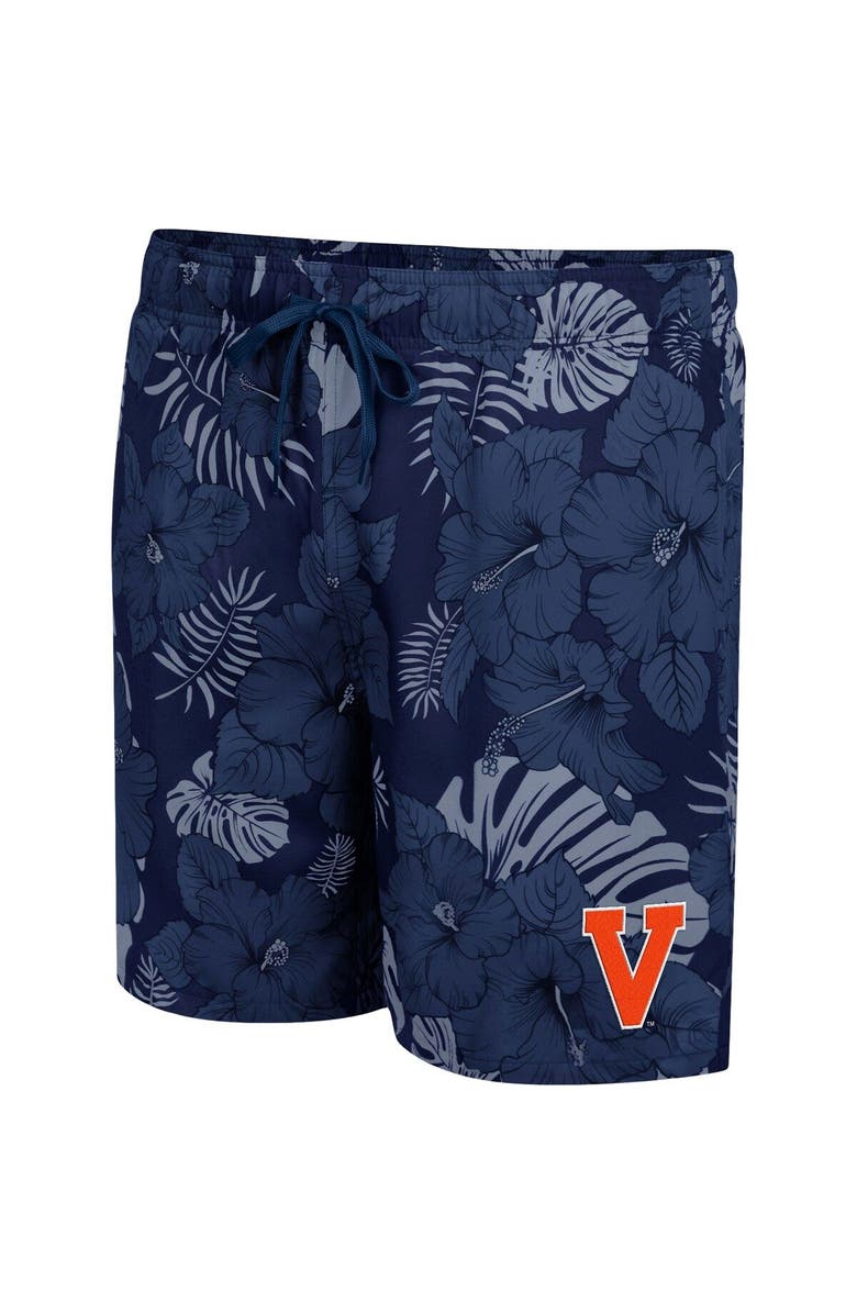 COLOSSEUM Men's Colosseum Navy Virginia Cavaliers The Dude Swim Shorts, Alternate, color, Navy