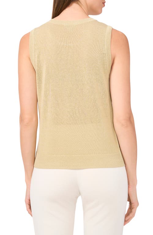 Halogenr Halogen(r) Crewneck Sweater Tank In Soft Sage