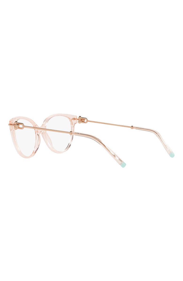 Tiffany & Co. 53mm Cat Eye Optical Glasses, Alternate, color, Crystal