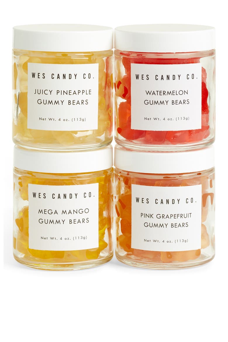 4-Pack Tropical Gummy Bears, Main, color, TAN BOX