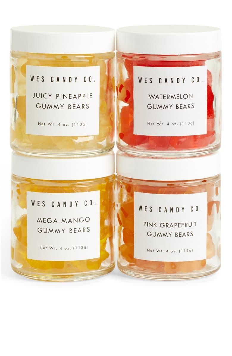Wes Candy Co. 4-Pack Tropical Gummy Bears, Main, color,