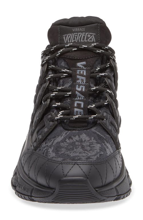 Versace Trigreca Sneakers With Baroque Jacquard Motif