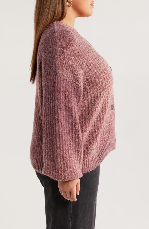 Treasure & Bond Textured V-neck Cardigan In Brown