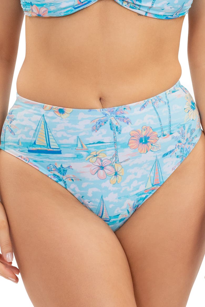 The BVIs - High Waist Bikini Bottom, Main, color, Light Blue