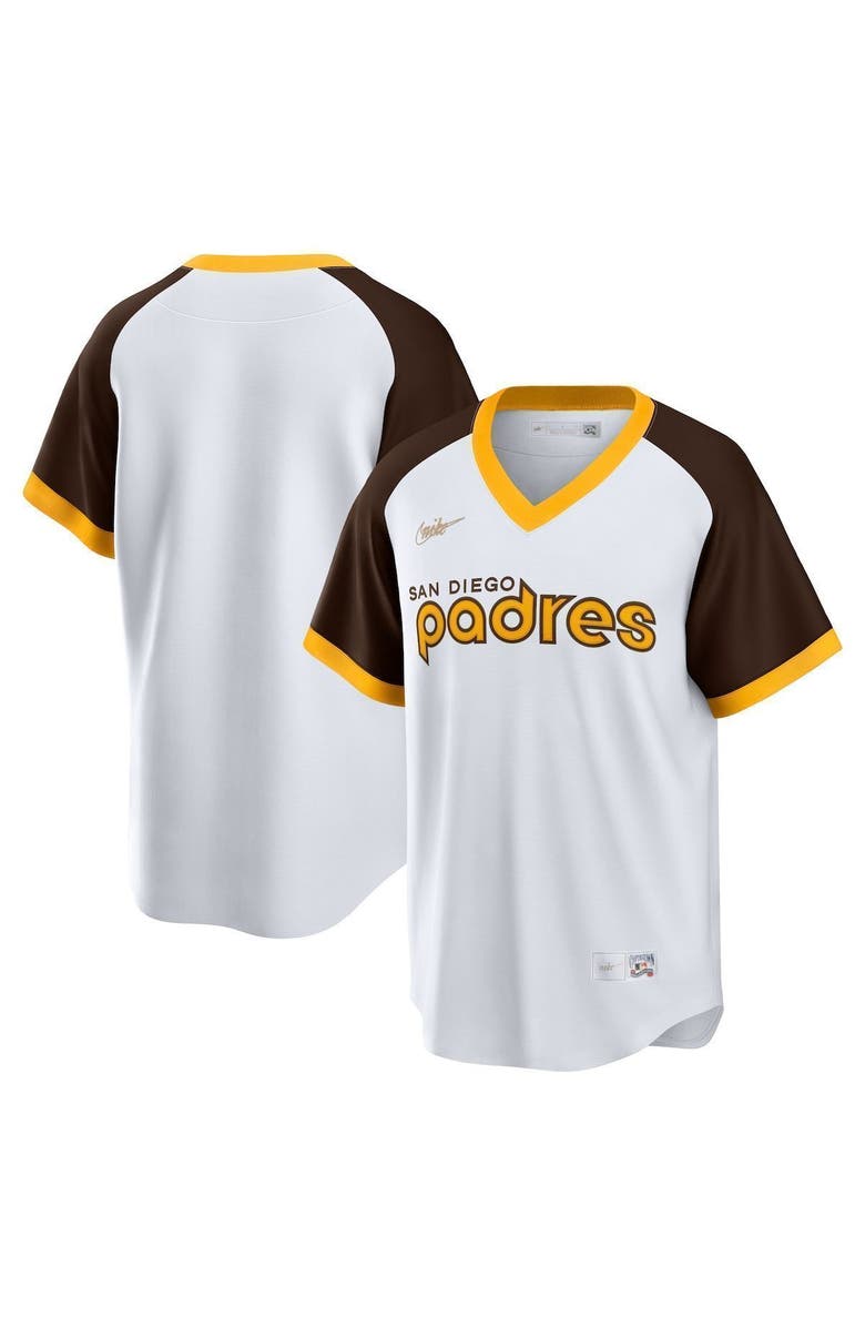 Nike Men's Nike White San Diego Padres Home Cooperstown Collection Team Jersey, Alternate, color, White