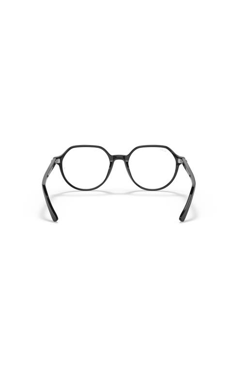 Ray Ban Ray-ban 49mm Round Optical Glasses In Black