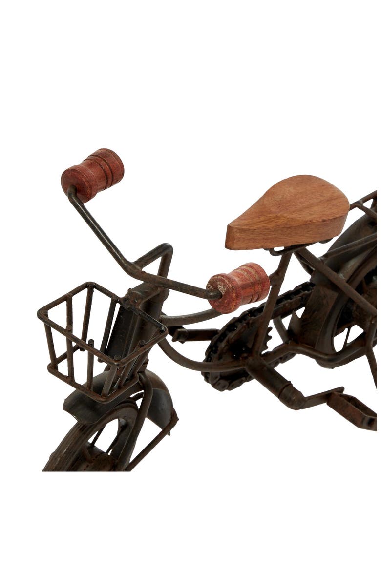 Set of 2 Bike Sculptures, Alternate, color, BLACK