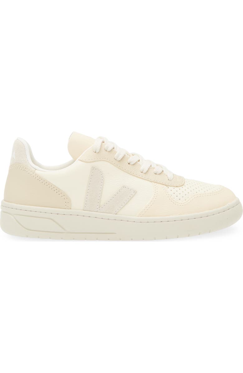 Veja V-10 Chrome Free Leather Sneaker, Alternate, color,