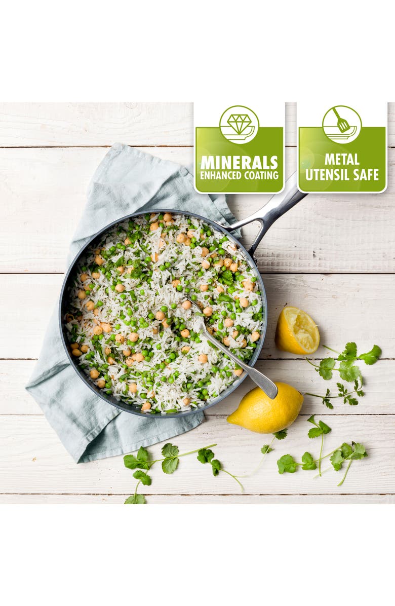 GreenPan Valencia 4 1/2-Quart Anodized Aluminum Ceramic Nonstick Sauté Pan with Glass Lid, Alternate, color,